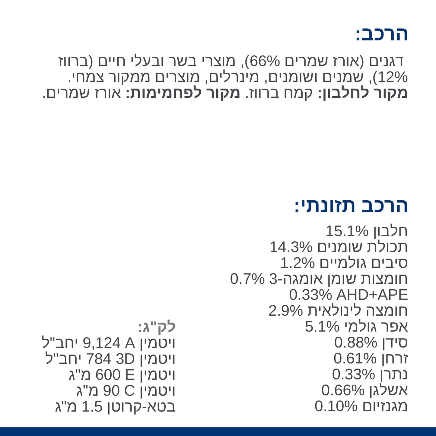 הילס D/D רפואי לכלב ברווז