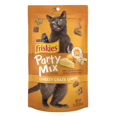 פריסקיז חטיפי Party Mix לחתול בטעם גבינות 60 גרם