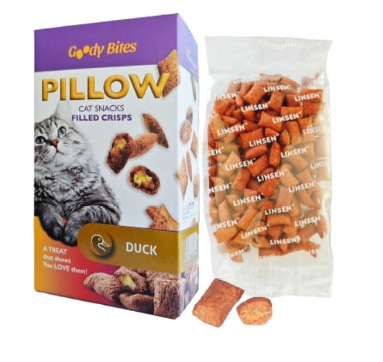 Goody bites חטיף כריות לחתול ברווז 80 גרם