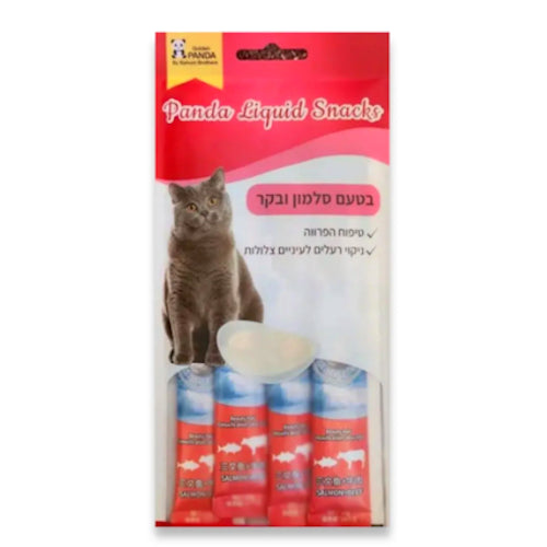 חטיף חתול פנדה שלוקים סלמון ובקר 60 גרם