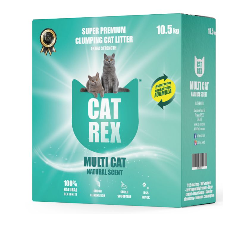 @ חול CAT REX מולטי קט 10.5 ק"ג (תכלת)