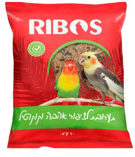 ריבוס תערובת לציפור אהבה וקוקוטיל