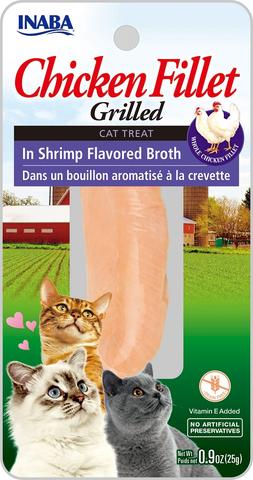 אינאבה FILLET עוף לחתול בטעם שרימפס 25 גרם