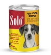 סולו שימורי כלב עוף 410 גרם נתחים