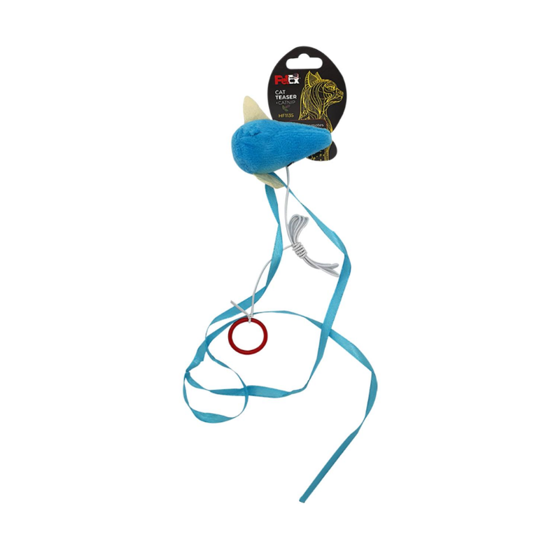 פטקס משחק לחתול עכבר עם שרוכים