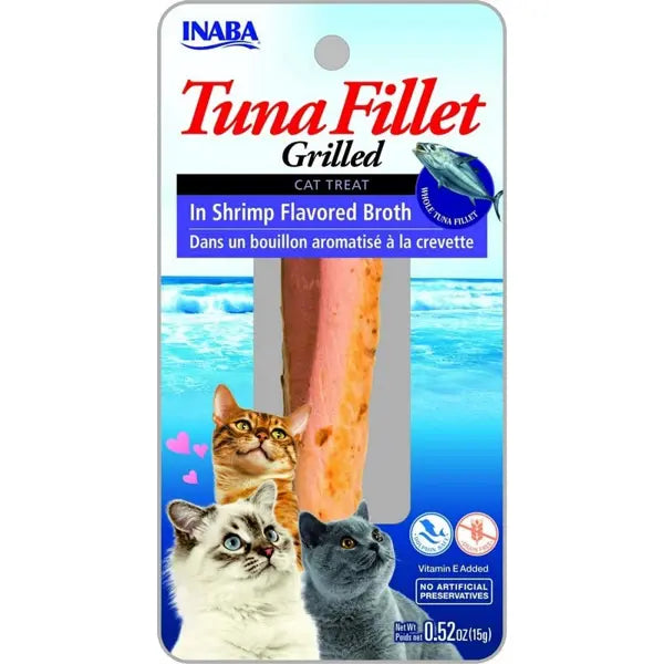 אינאבה FILLET טונה לחתול בטעם שרימפס 25 גרם
