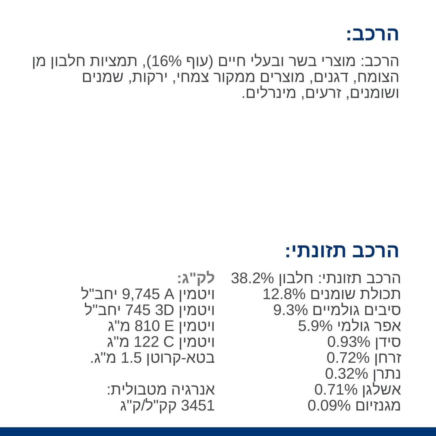 הילס מטבוליק רפואי לחתול