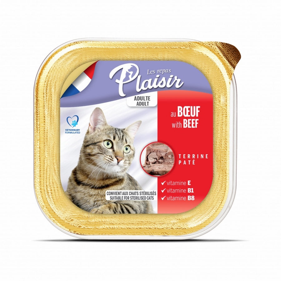 מעדן חתול פלזיר בקר 100 גרם