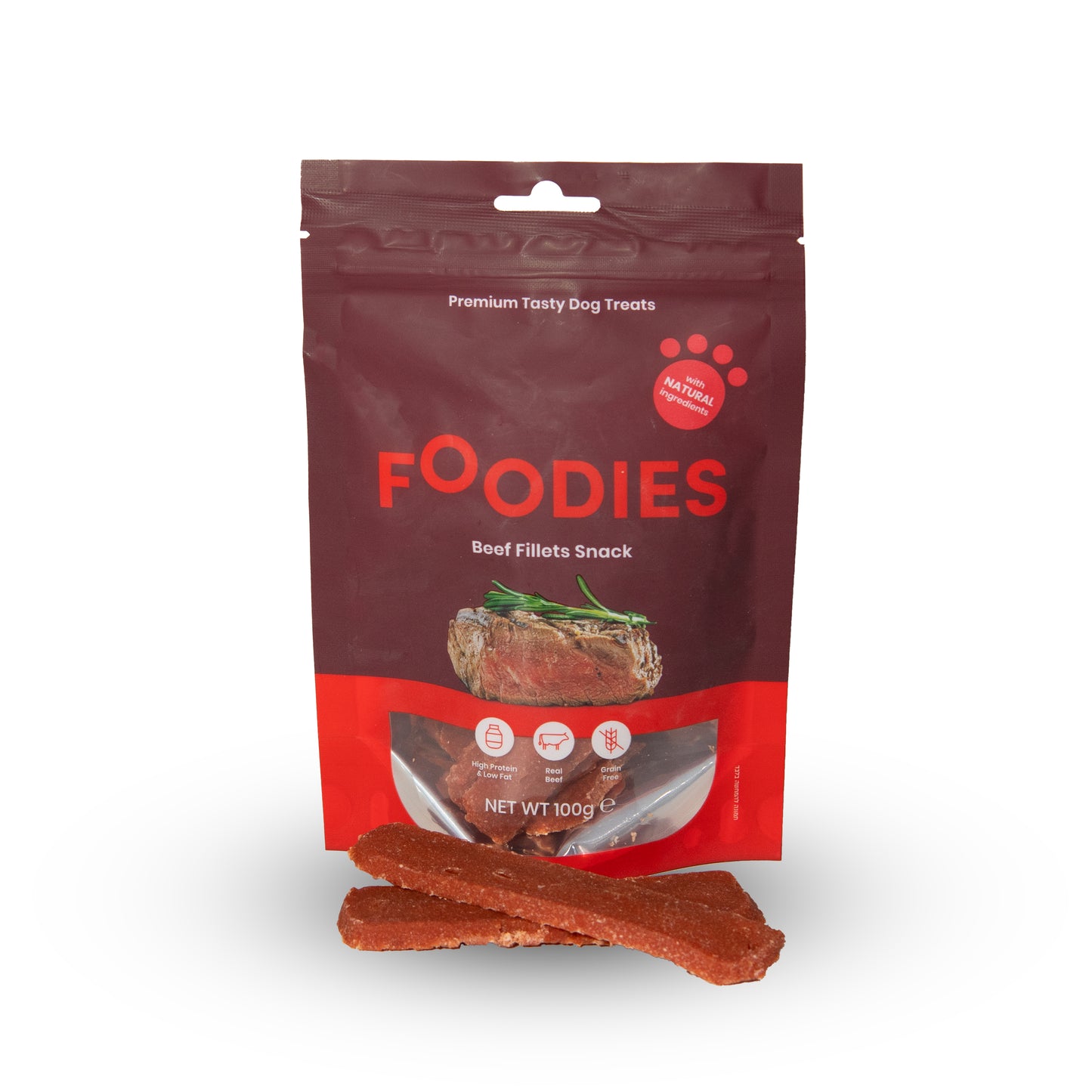 חטיף FOODIES פילה בקר 100 גרם