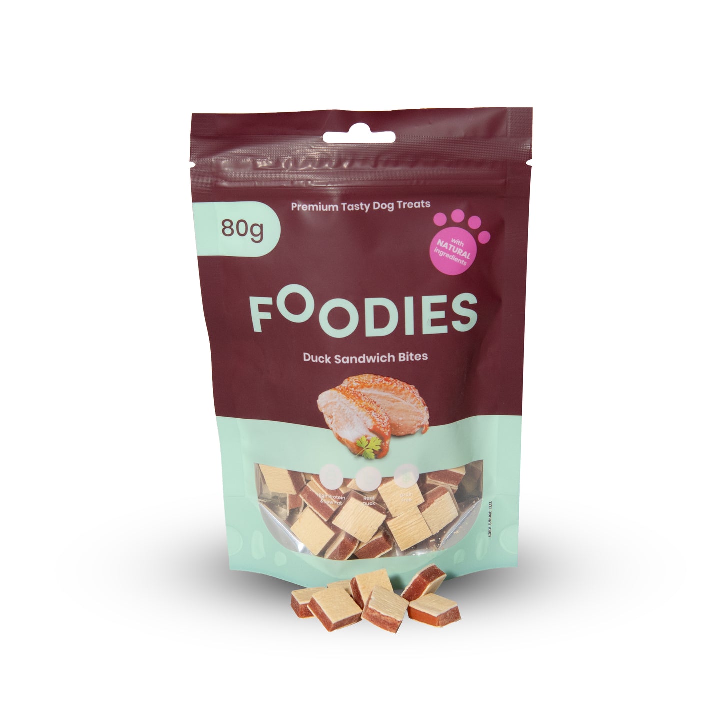 חטיף FOODIES נגיסי סנדוויץ ברווז 80 גרם