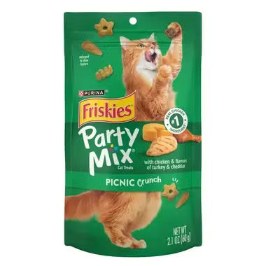 פריסקיז חטיפי Party Mix לחתול בטעם עוף הודו 60 גרם