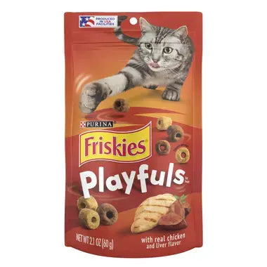 פריסקיז חטיפי Playfuls לחתול בטעם עוף וכבד 60 גרם