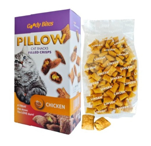 Goody bites חטיף כריות לחתול עוף 80 גרם