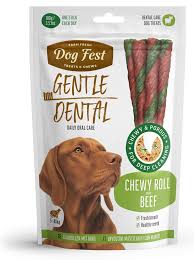 Dog fest חטיף דנטלי גליל לעיסה בטעם בקר 100 גרם