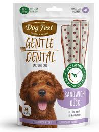 Dog fest חטיף דנטלי סנדוויץ ברווז 90 גרם