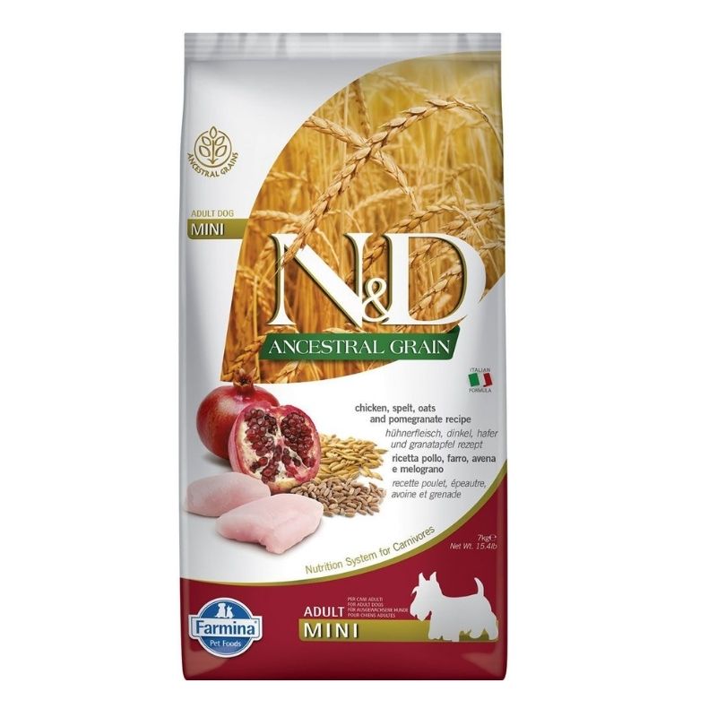 ND כלב בוגר מיני אנסס עוף רימון