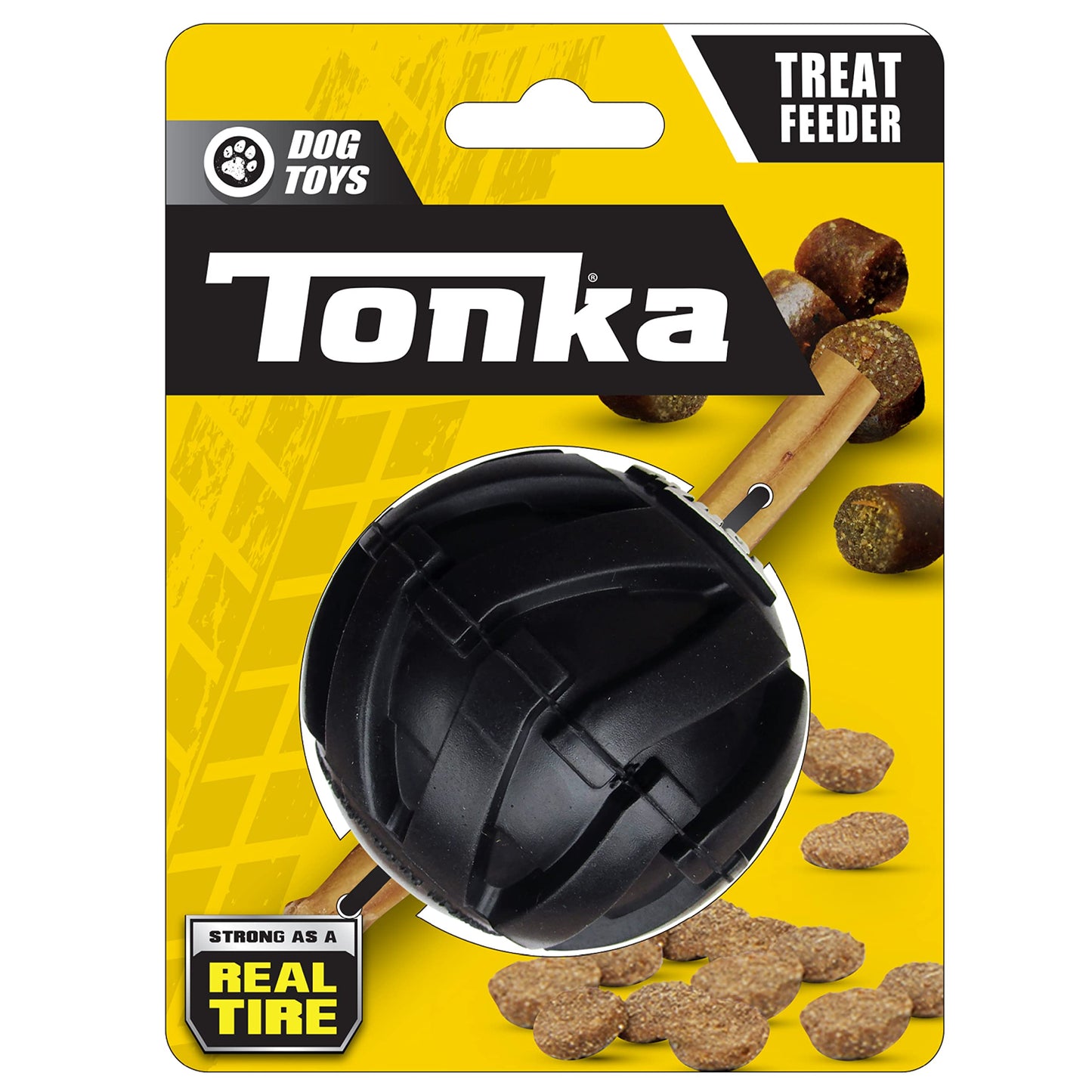 TONKA צעצוע כדור חטיפים קשיח לכלב
